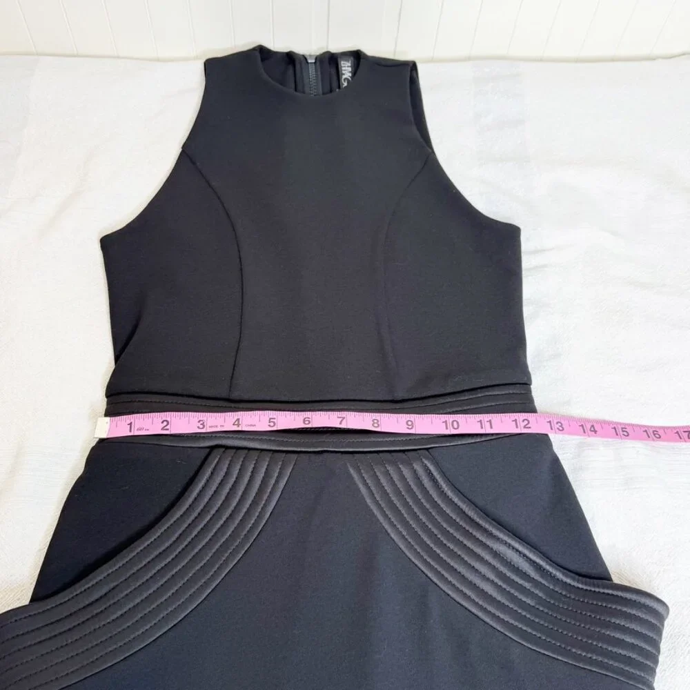 Zhivago On Guard Two-Pieced Black Midi Dress XS - Picture 9 of 16